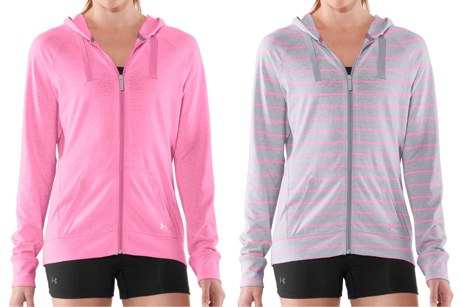 Colorways example - women wearing hoodies