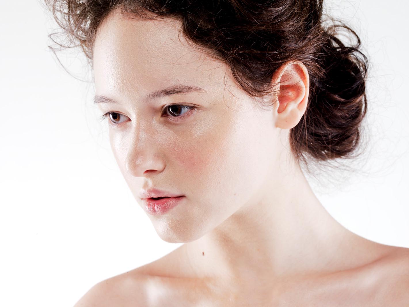 Skin beauty retouching before