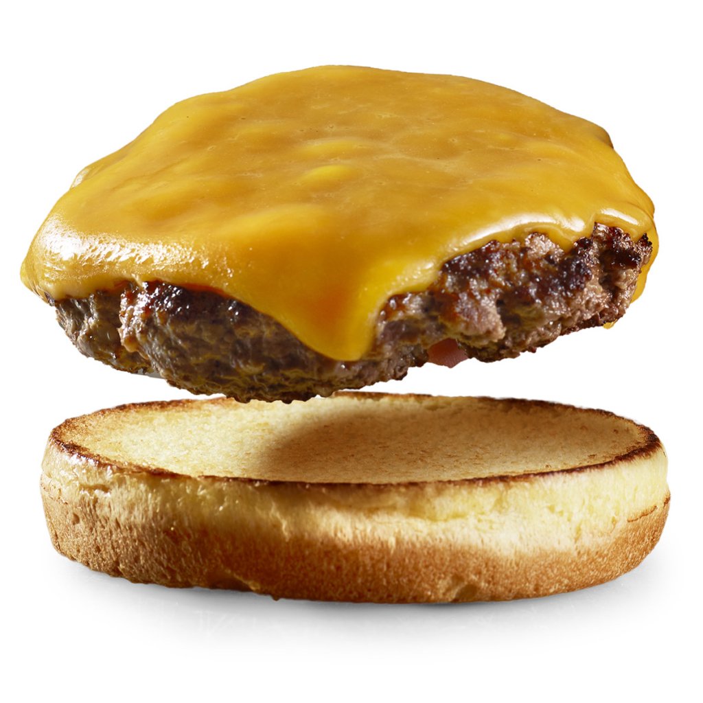 cheese burger and bun