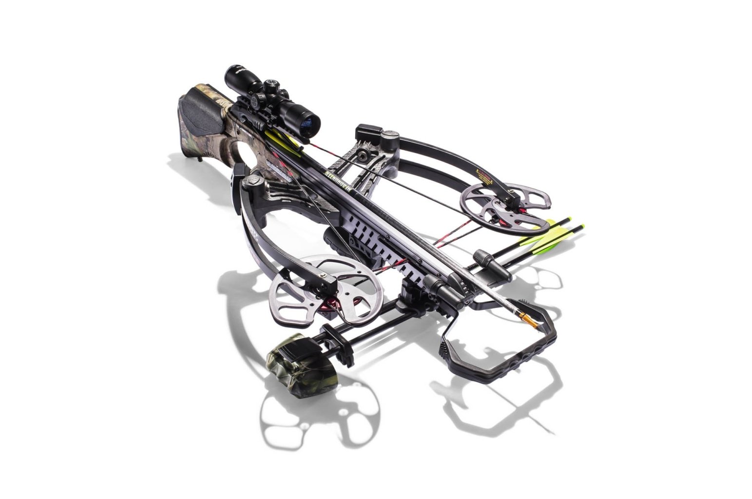 An angled full view image of a high powered cross bow