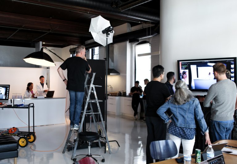 Behind the Scenes on a complicated shoot with people
